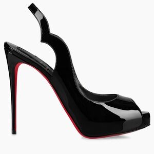 Christian Louboutin Hot chick Sling Alta 120 Elegant Black Stilett Heels sandals